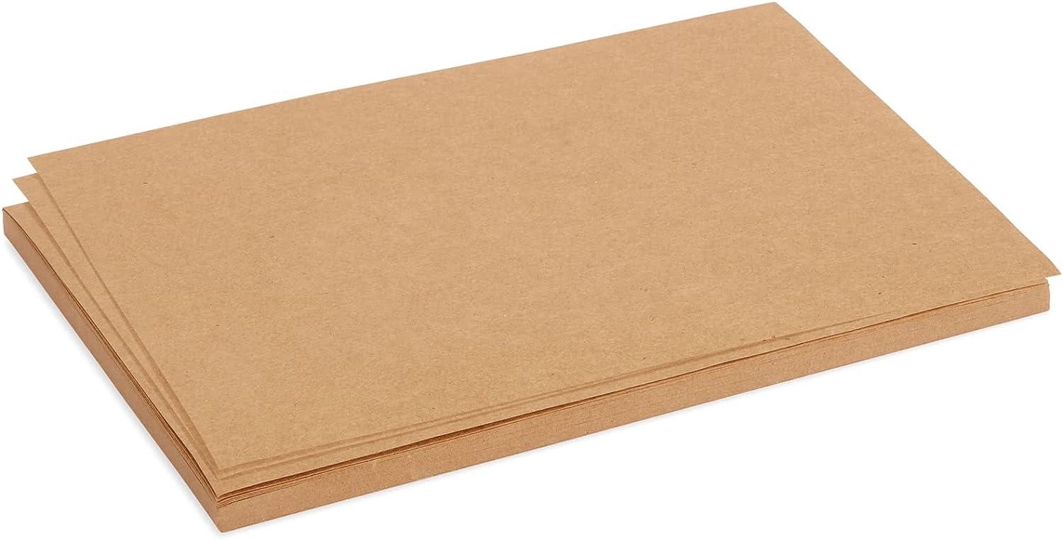 Set of Scratch & Sketch Kraft Small/Medium/Large Square Scrapbook- Quality  Brown Kraft Paper Scrapbook with Ribbon (Small 15cm x 15cm - 50 Sheets)