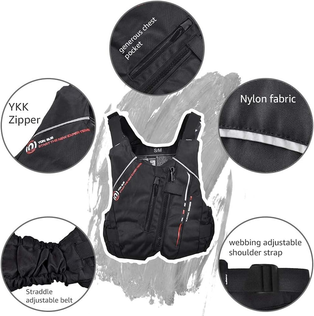 Zeraty Adult Life Jacket Swim Vest Buoyancy Aid Jacket PFD for