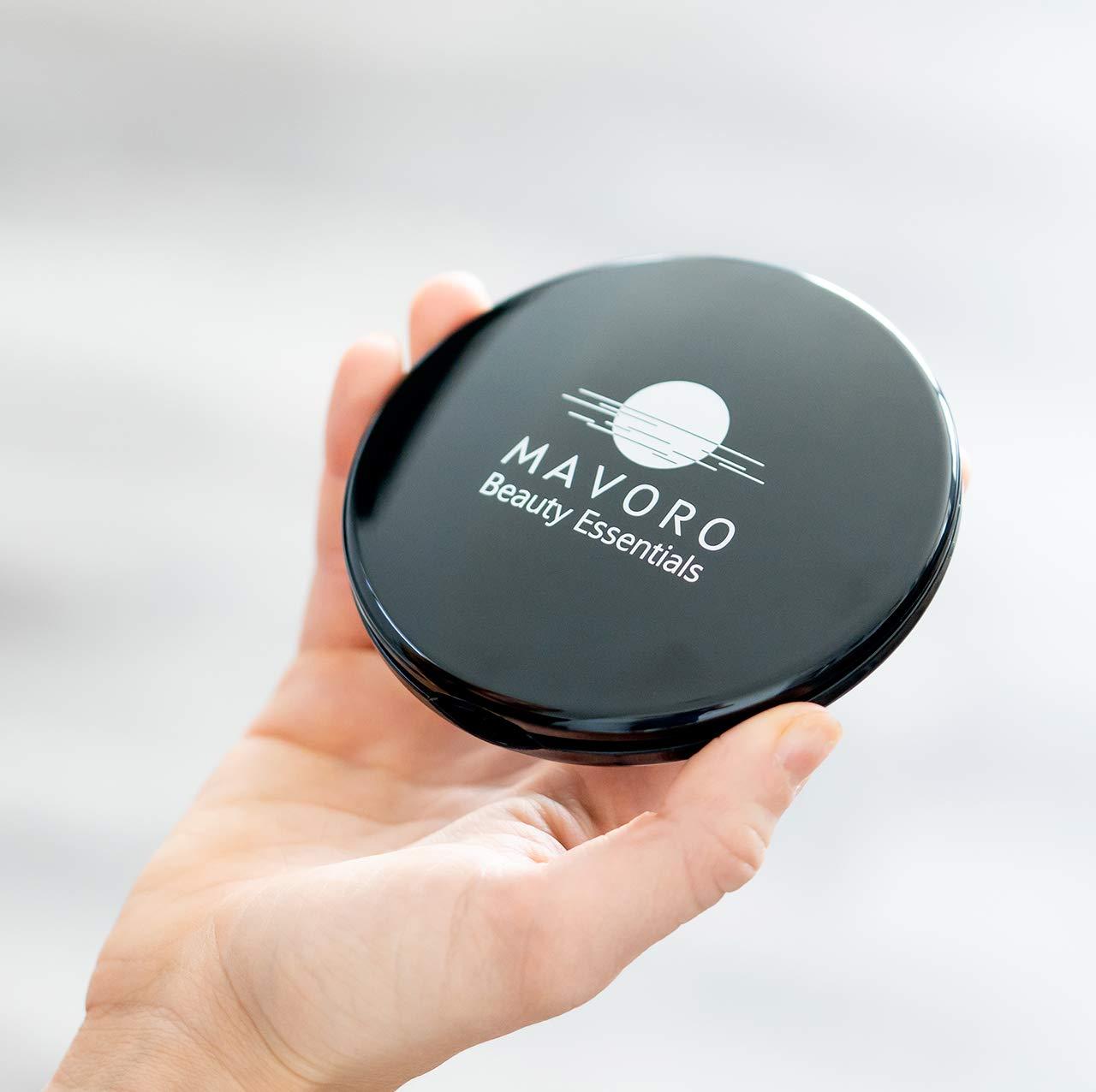 Magnifying Compact Mirror for Purses, 1x/10x Magnification Double Sided