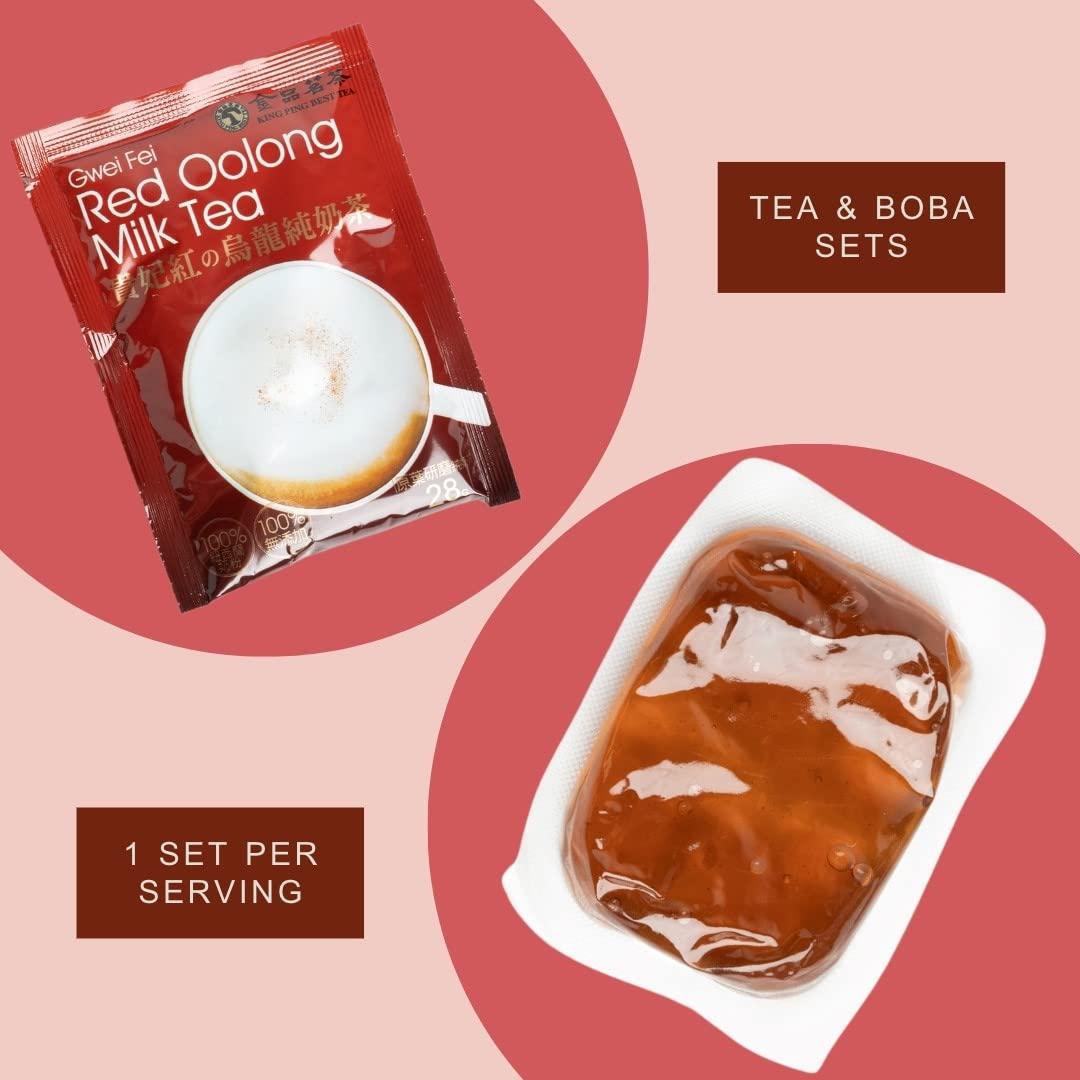 King Ping Best Tea Boba Oolong Tea DIY Kit with LowCalorie Brown