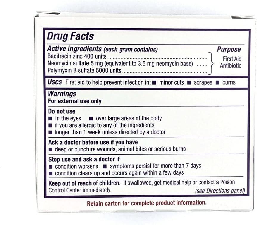 Antibiotic Ointment MediFirst Bacitracin Cream Packets 25 Pack