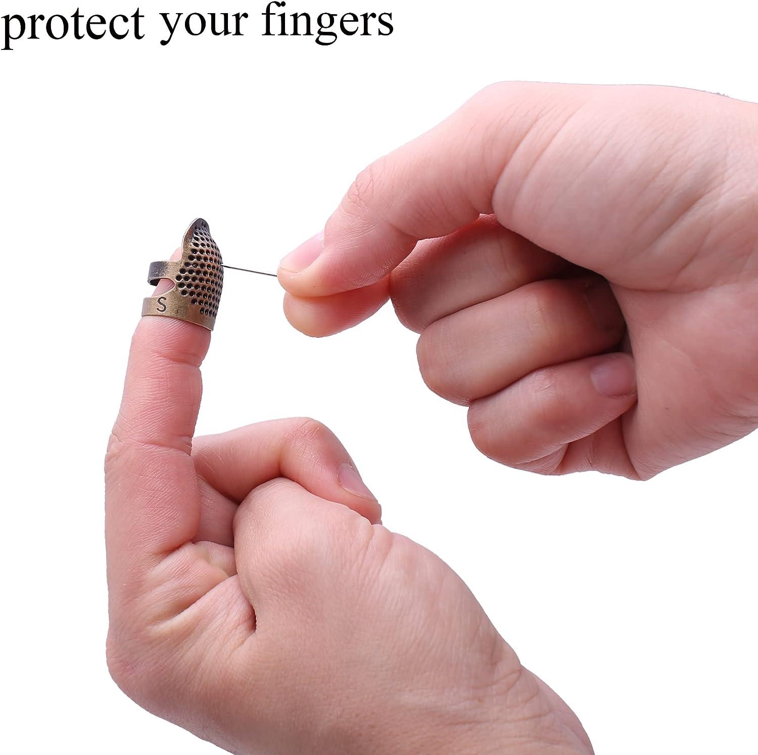 Sewing Finger Protector Thimbles Metal Finger Protector Shiled Tailor Use  DIY