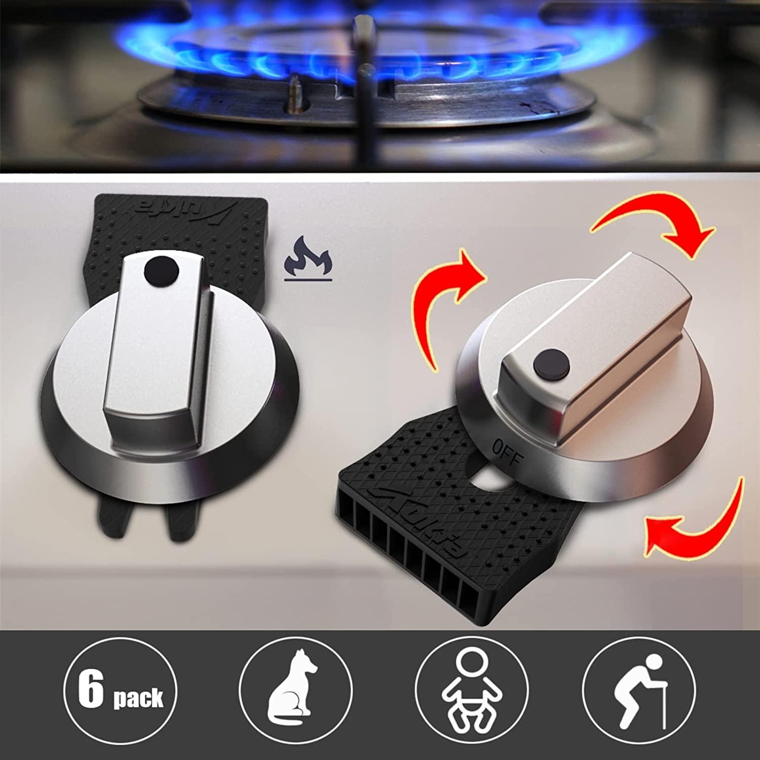 Gas Stove Baby Proof Knobs Locks (6 Pack) Aukfa Child Proofing Oven