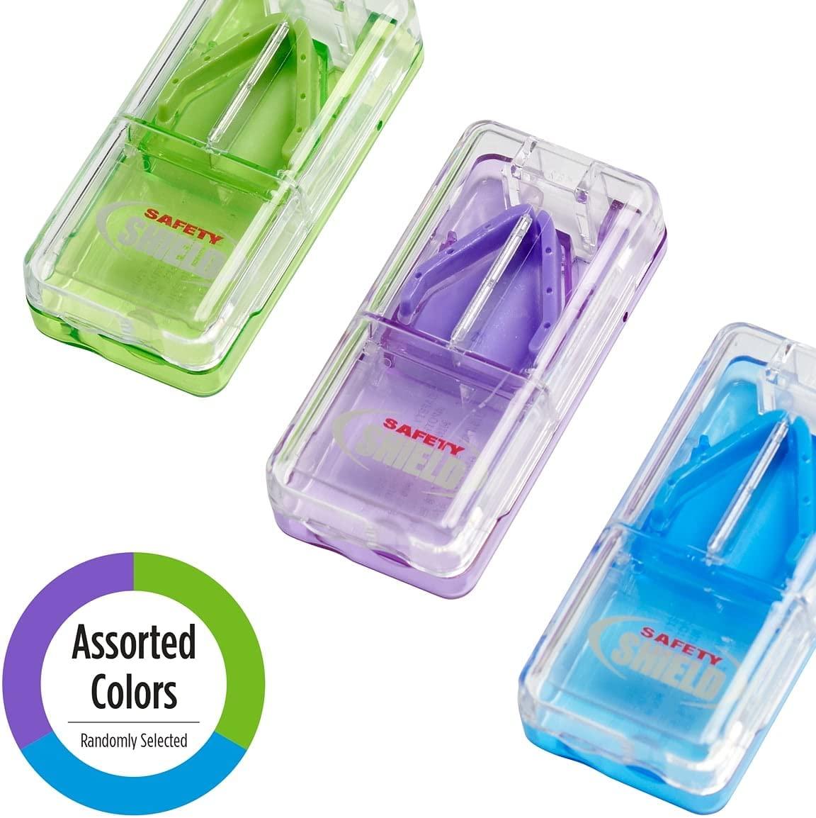 EZY DOSE Ezy Dose Pill Cutter with Safety Shield Safely Cut Pills and