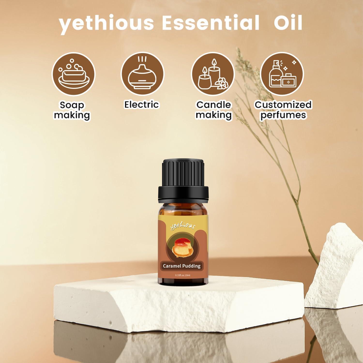 Yethious 10ML Premium Caramel Pudding Fragrance Oil Ideal for