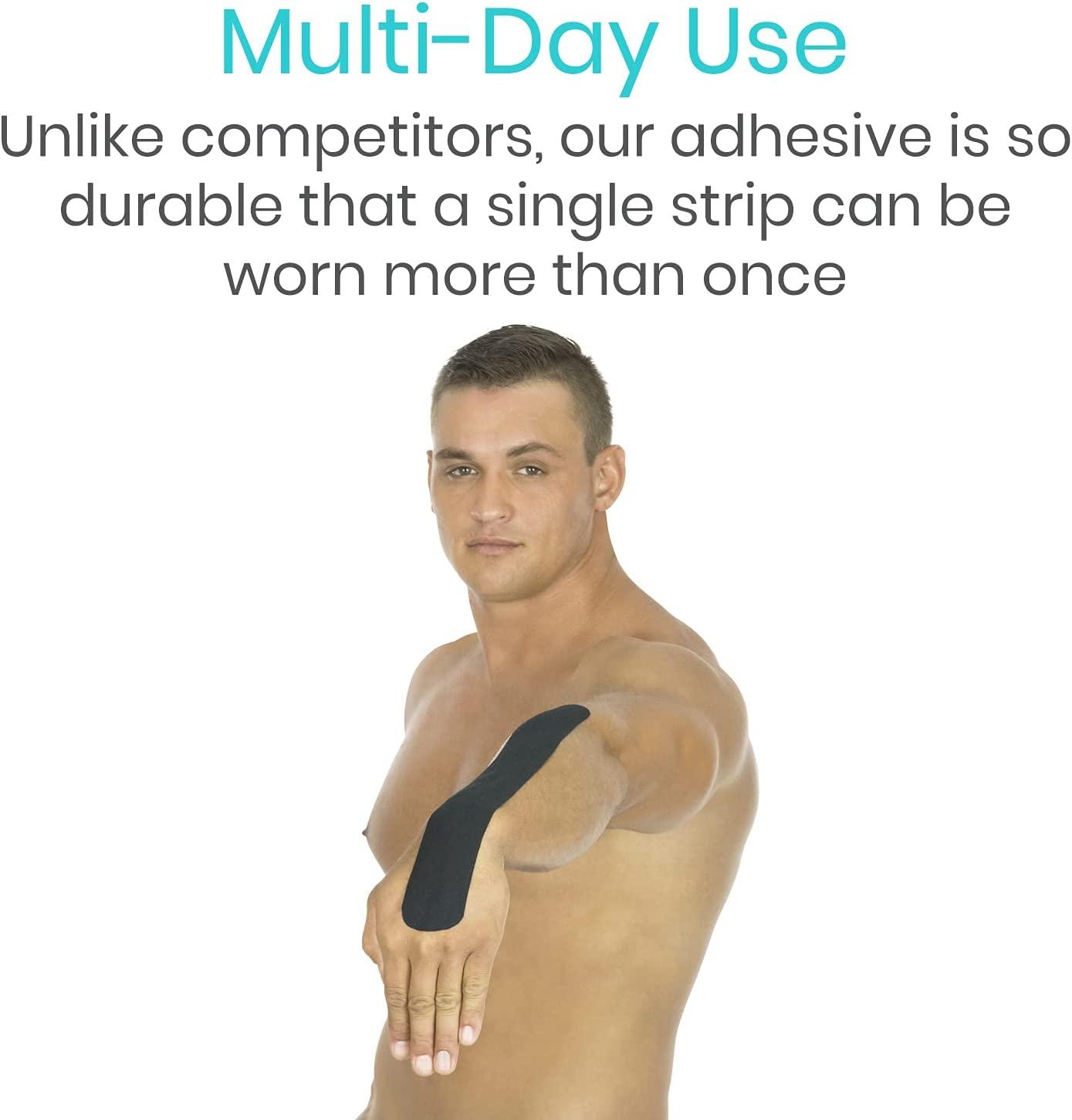 Vive Kinesiology Tape (105 Feet) Therapeutic Support Tape for Muscle