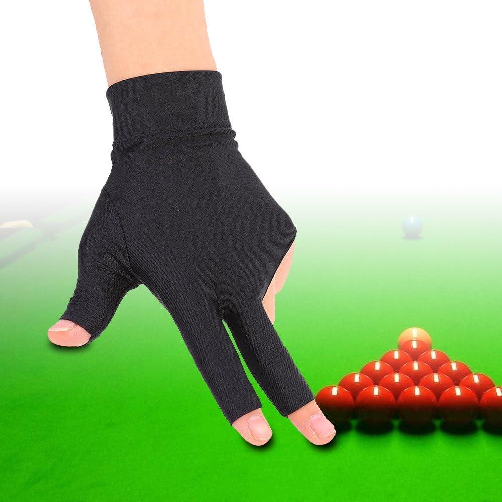 Ejoyous 3 Finger Billiards Glove 2 PCS Elastic Snooker Pool Cue Gloves for  Billiard Shooters Carom Pool Snooker Cue Sport Left Hand Protection Mittens  for Both Men & Woman Black Pack of 2