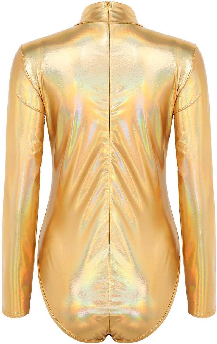 Buy Stylish Women's Metallic Liquid Gymnastics Ballet Leotard - Silver &  Gold Catsuit | International Shipping | Buy Now with Express International  Delivery | GoSupps.com