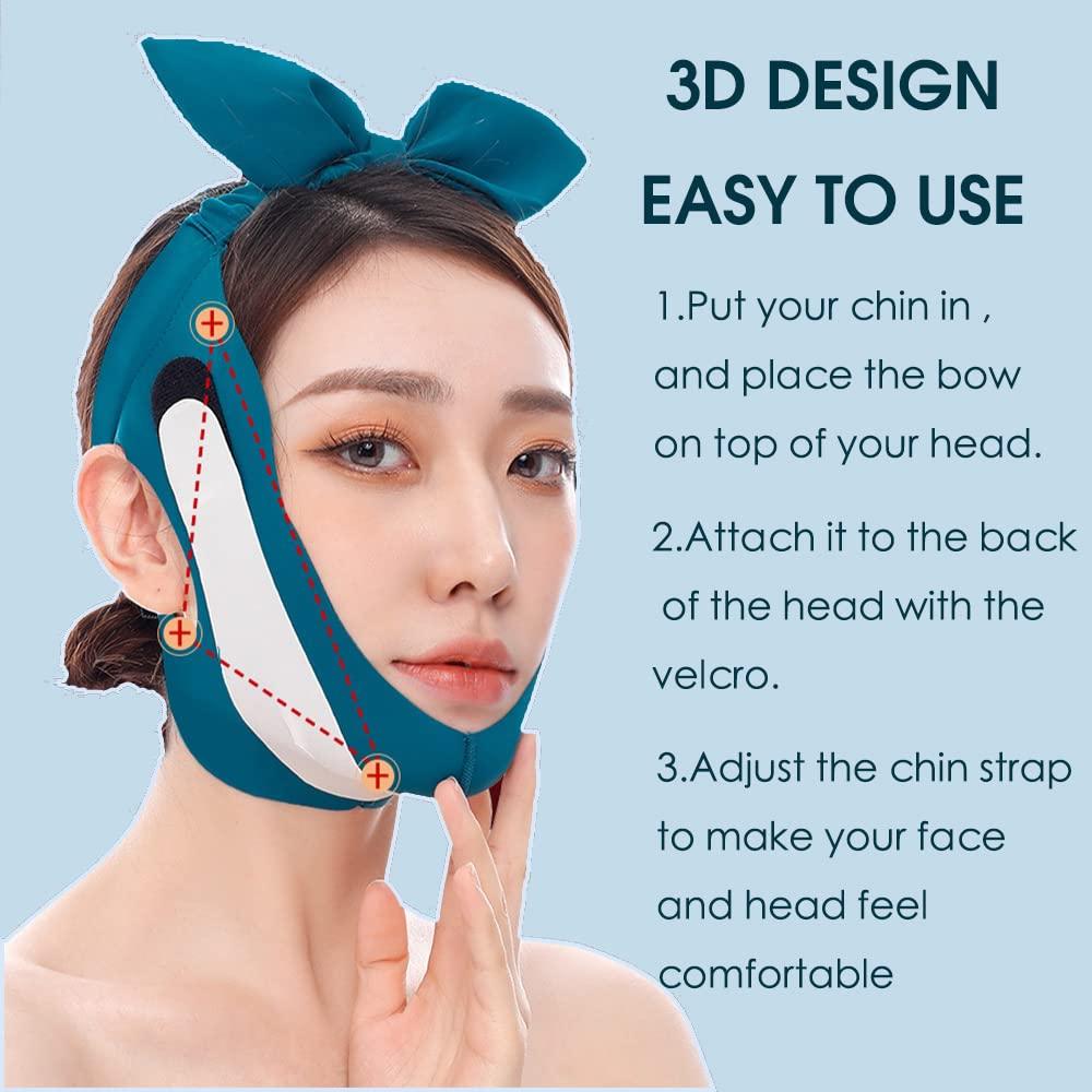 KKSS Double Chin Reducer for Women Comfortable Face Lift Tape Double ...