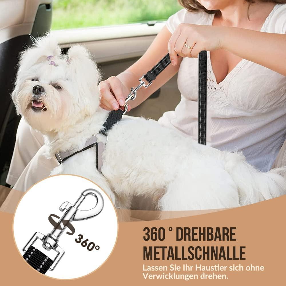 2pcs * Car Set: Adjustable Seat Belt For Dogs Scratch-Resistant Mat - Suitable For Suvs And Sedans, Pet Transport Travel Restraint System, Compatible With All Vehicle Types (For Dogs - View #6