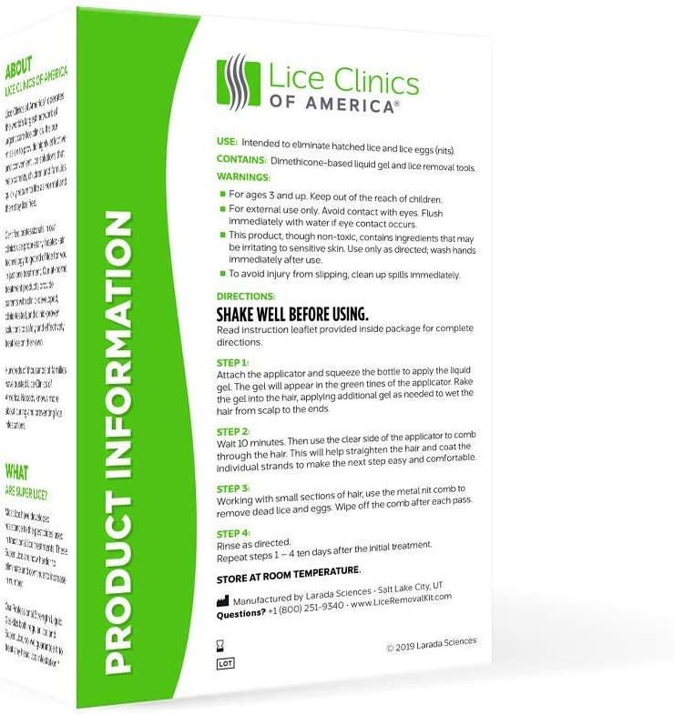 Lice Clinics Treatment Kit Guaranteed Lice Cure, Safe & NonToxic