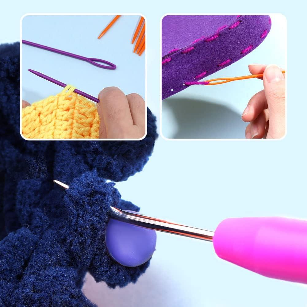 Loom Knit Hook Set, Crochet Needle Hook Kit, Blue Knitting Loom