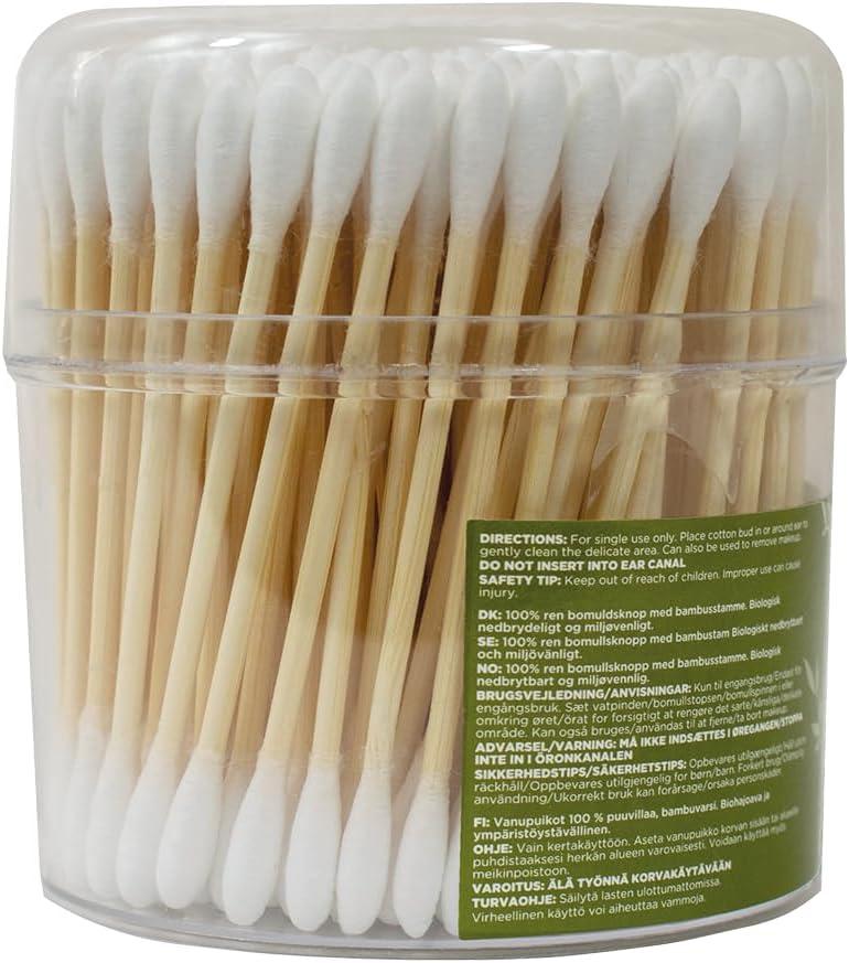 Quest Cotton Fioc Con Stelo In Bambù - 200 Pezzi - Ecologici E Morbidi - 5