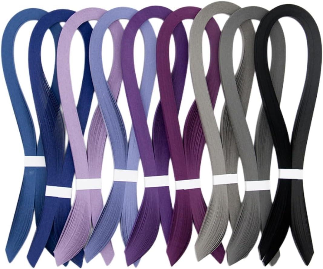 ODETOJOY Purple Quilling Paper Strips 10mm Single Color Quilling Strips