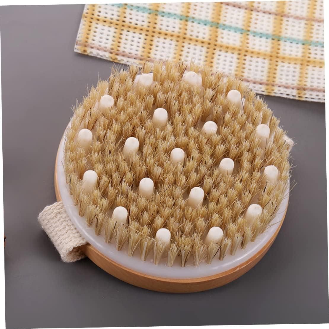 Bath Brush Round Head Massage Body Brush Back Scrubber (11x11cm) | Buy Now with Express ...