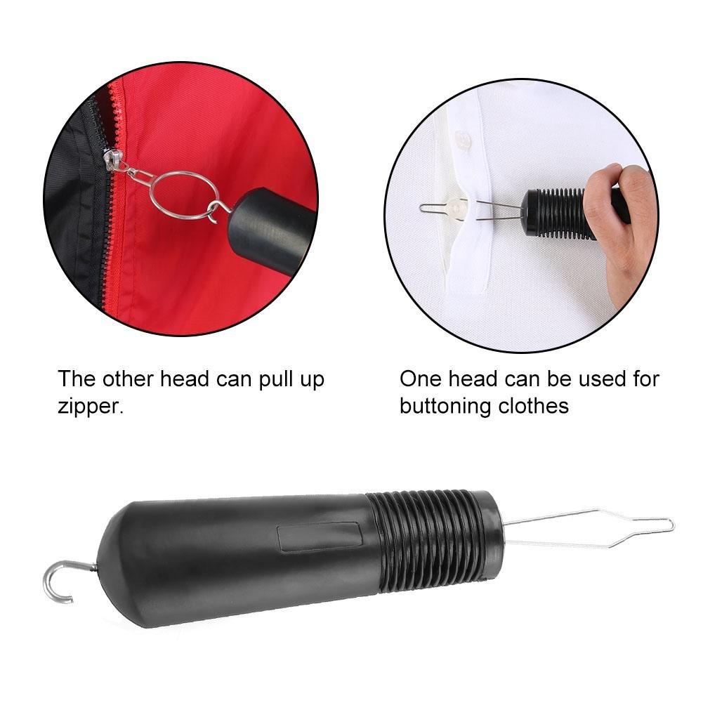Button Hook and Zipper Pull Helper - Button Assist Device-for