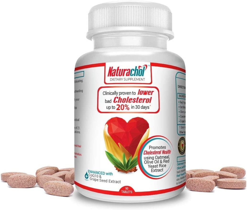 Naturachol Supplement Lowers Bad Cholesterol by 20 with Red Yeast