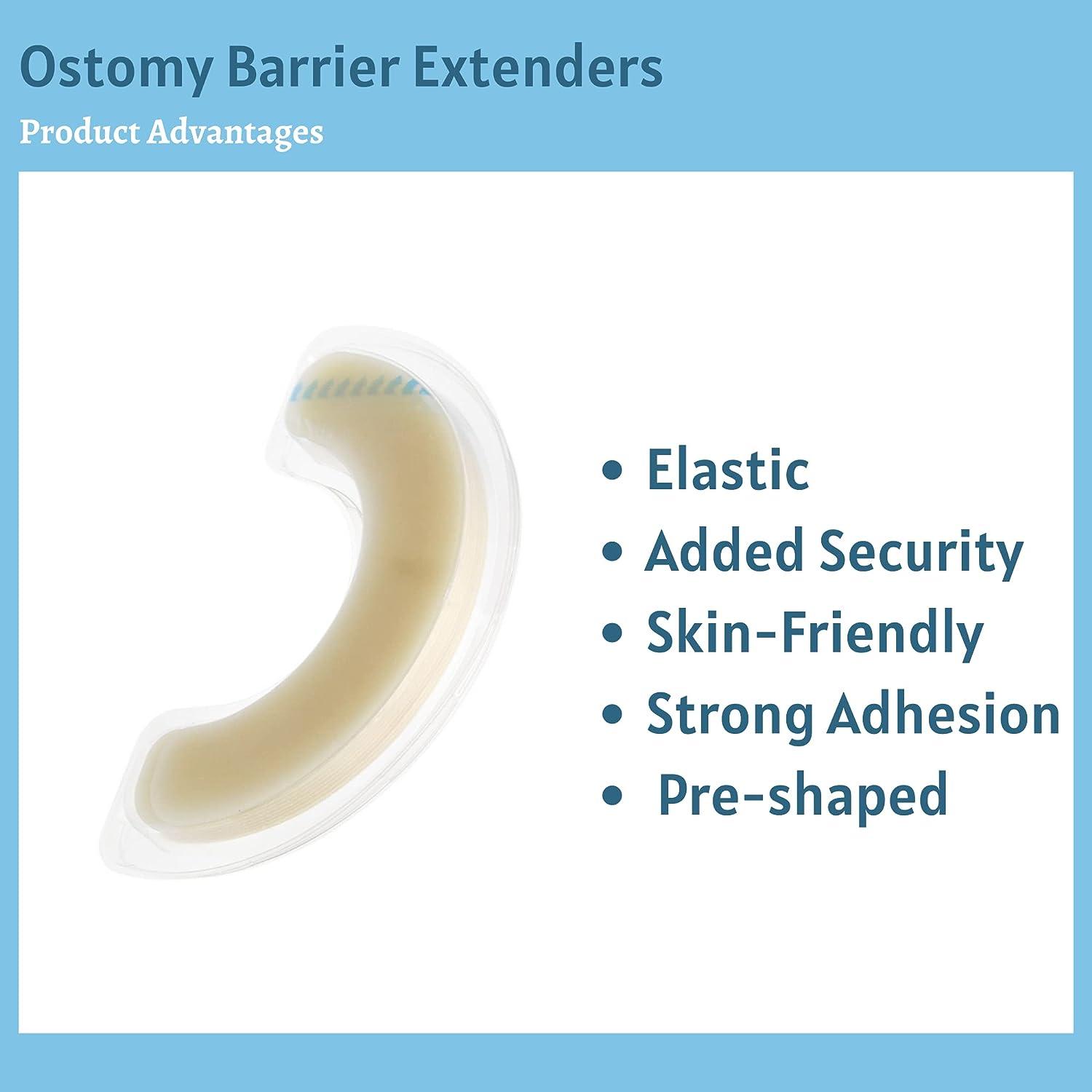 20PCS Ostomy Barrier Strips Adhesive Flange Seal Extenders for