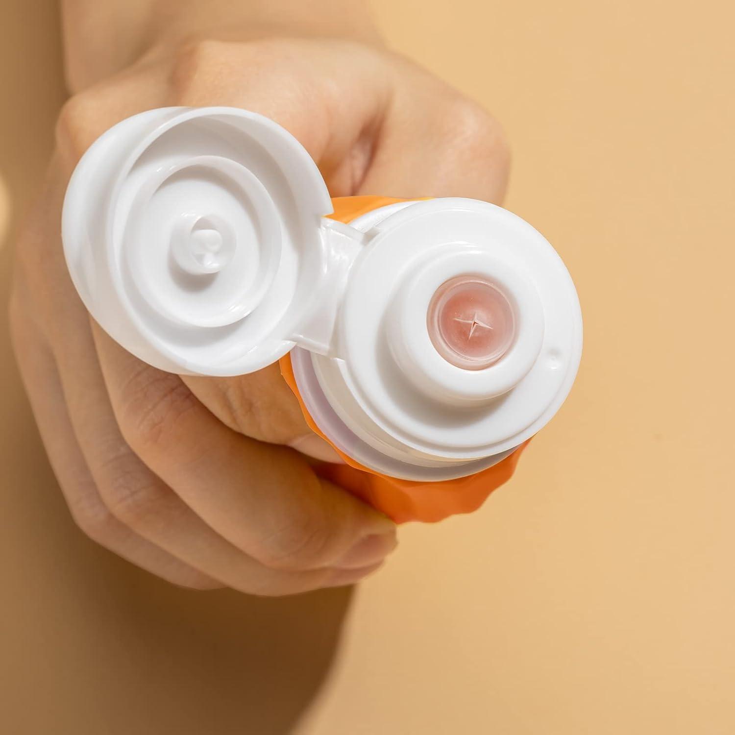 Toureal Silikon Reiseflaschen Set 4 Stück 89ml - Auslaufsichere Toilettenartikel Container