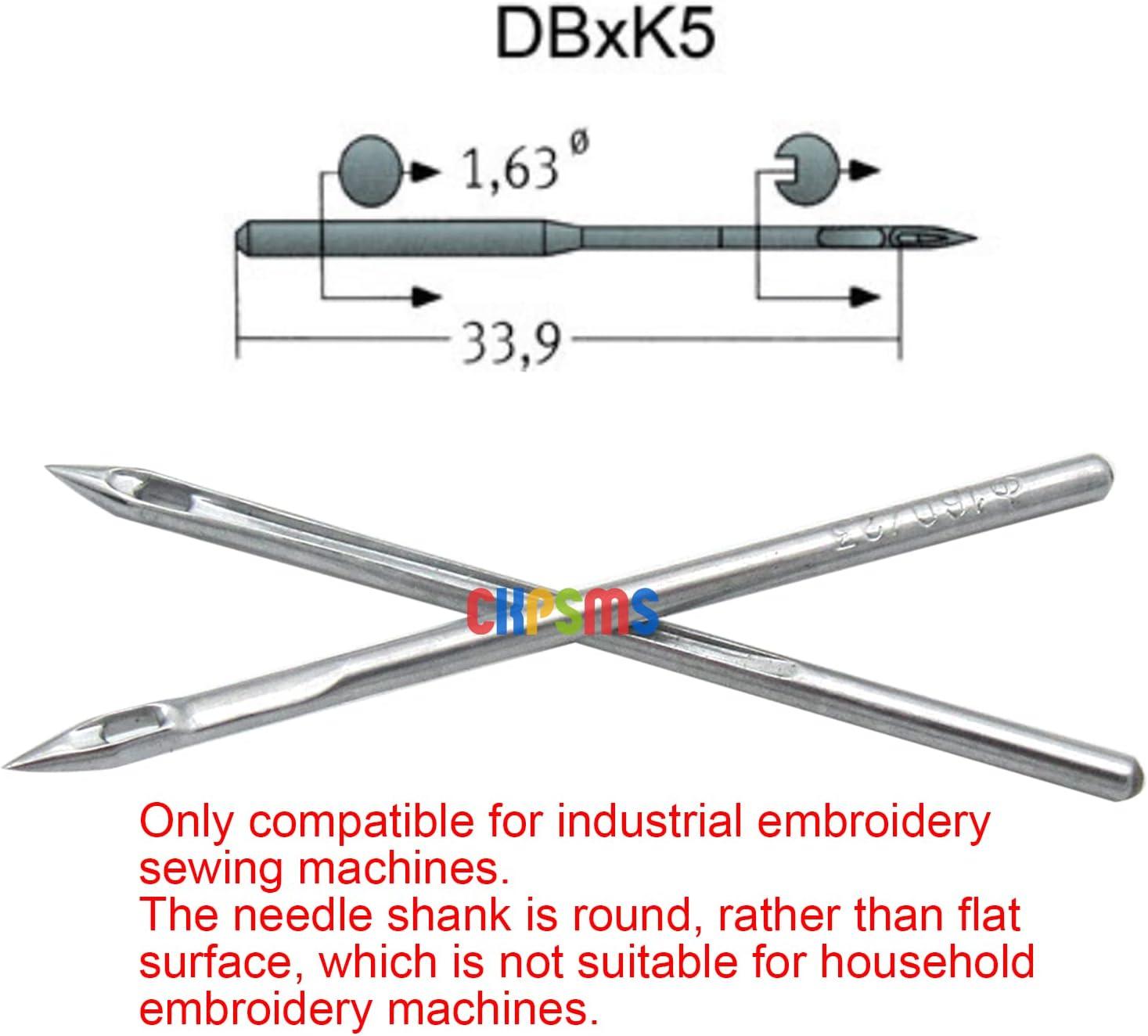 Organ Needle - 100 Organ DBXK5 Ball Point Needles Compatible with Tajima  Barudan SWF Industrial Embroidery Machines (Size 75/11)