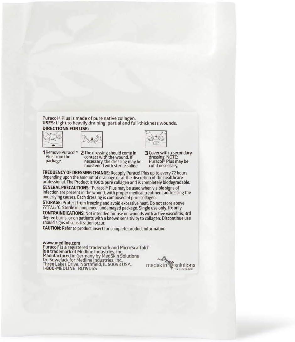 Puracol Plus Collagen Dressing MSC8622EPH - Single Dressing | Buy Now with  Express International Delivery | GoSupps.com