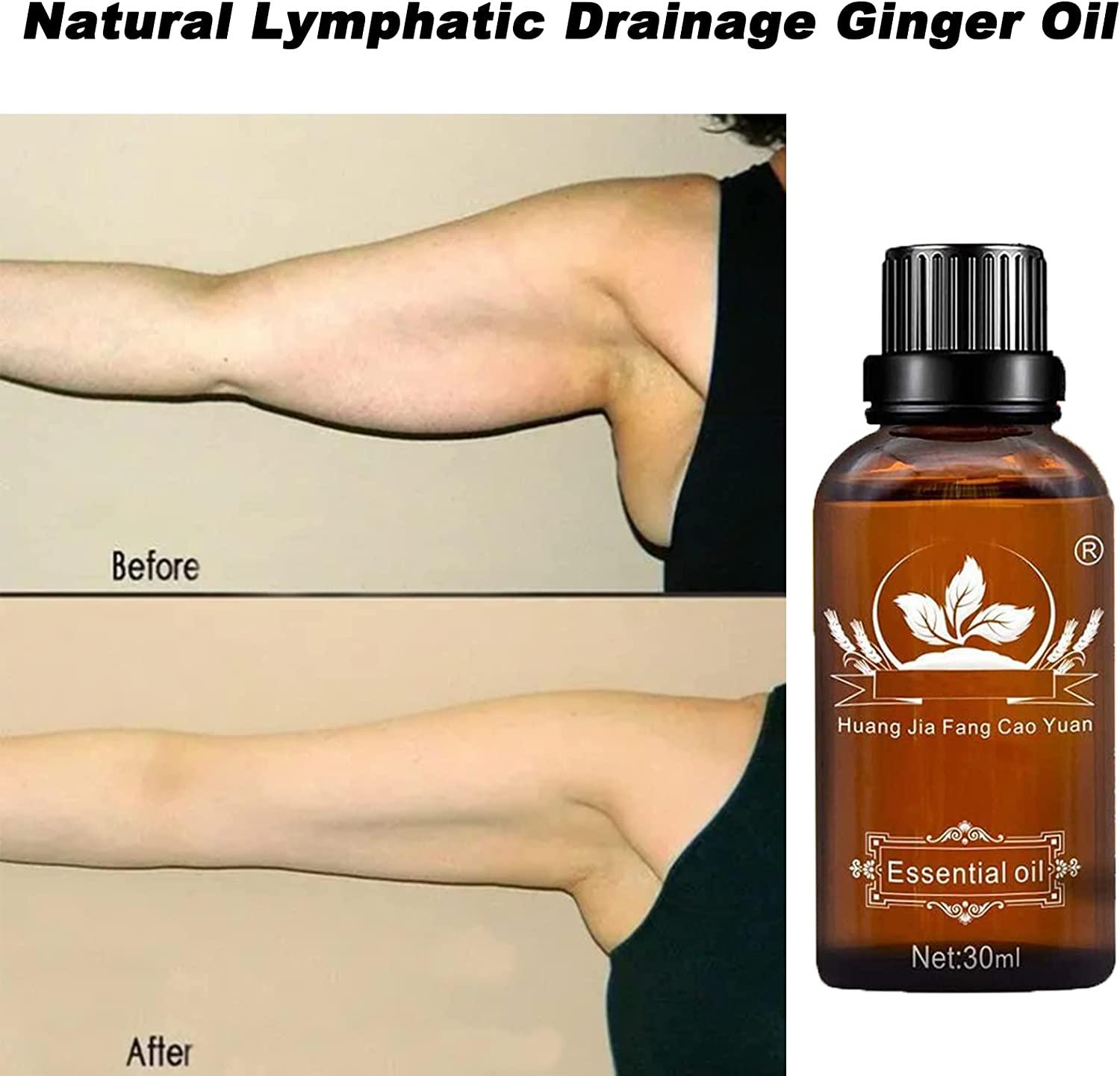 Ginger Oil Lymphatic Drainage Massage (5 Pack) 100 Natural Plant