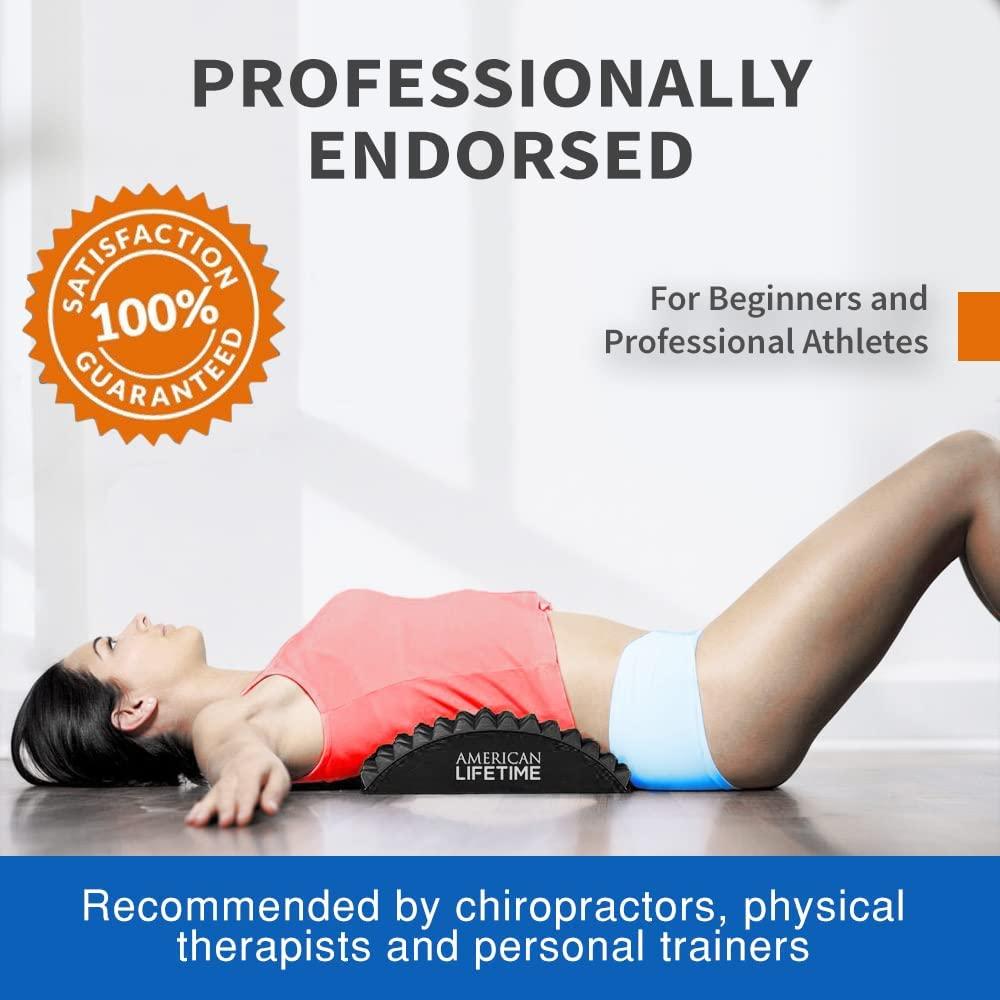 American Lifetime Lower Back Stretcher, Massage for Chronic Lumbar Pain Relief Treatment, Helps