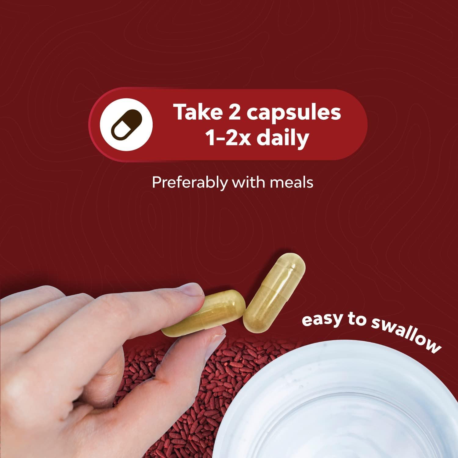 Red Yeast Rice with CoQ10 Supplement 1200mg Heart Health