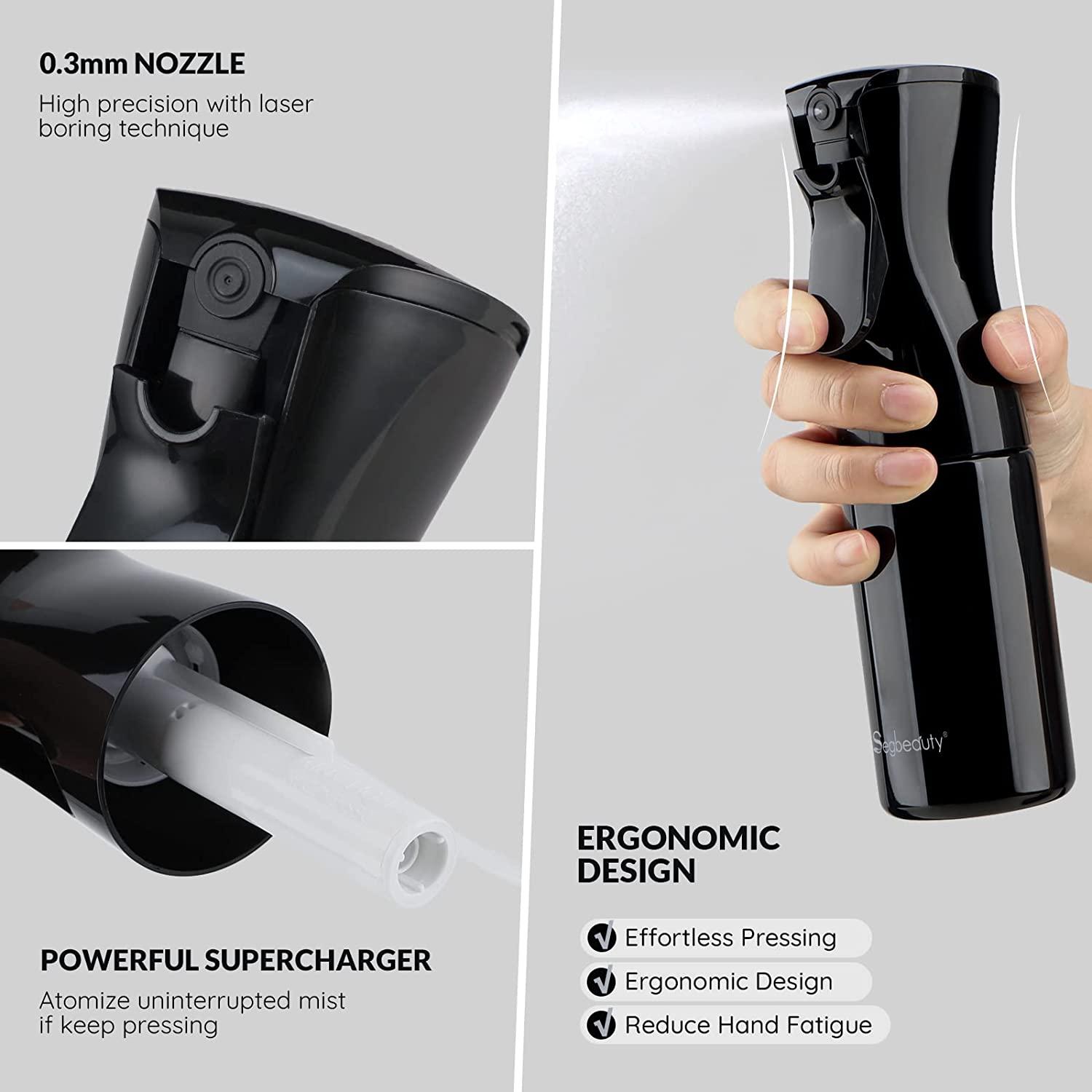 Segbeauty 5.4oz Continuous Barber Hair Spray Bottle Fine Mist Sprayer