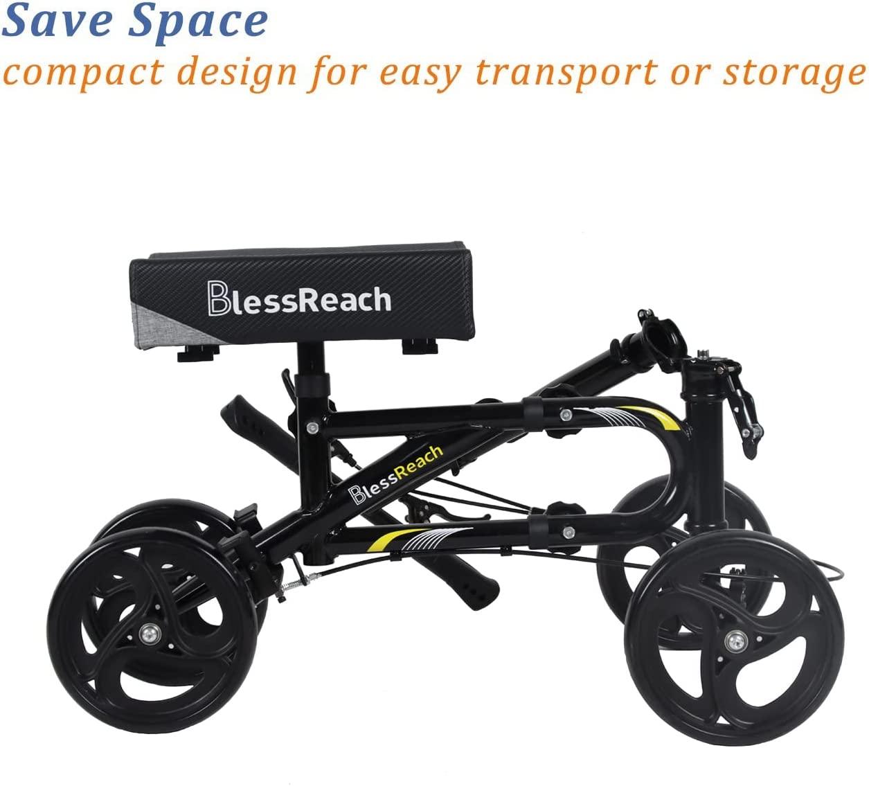 BlessReach Economy Knee Scooter Steerable Knee Walker for Foot
