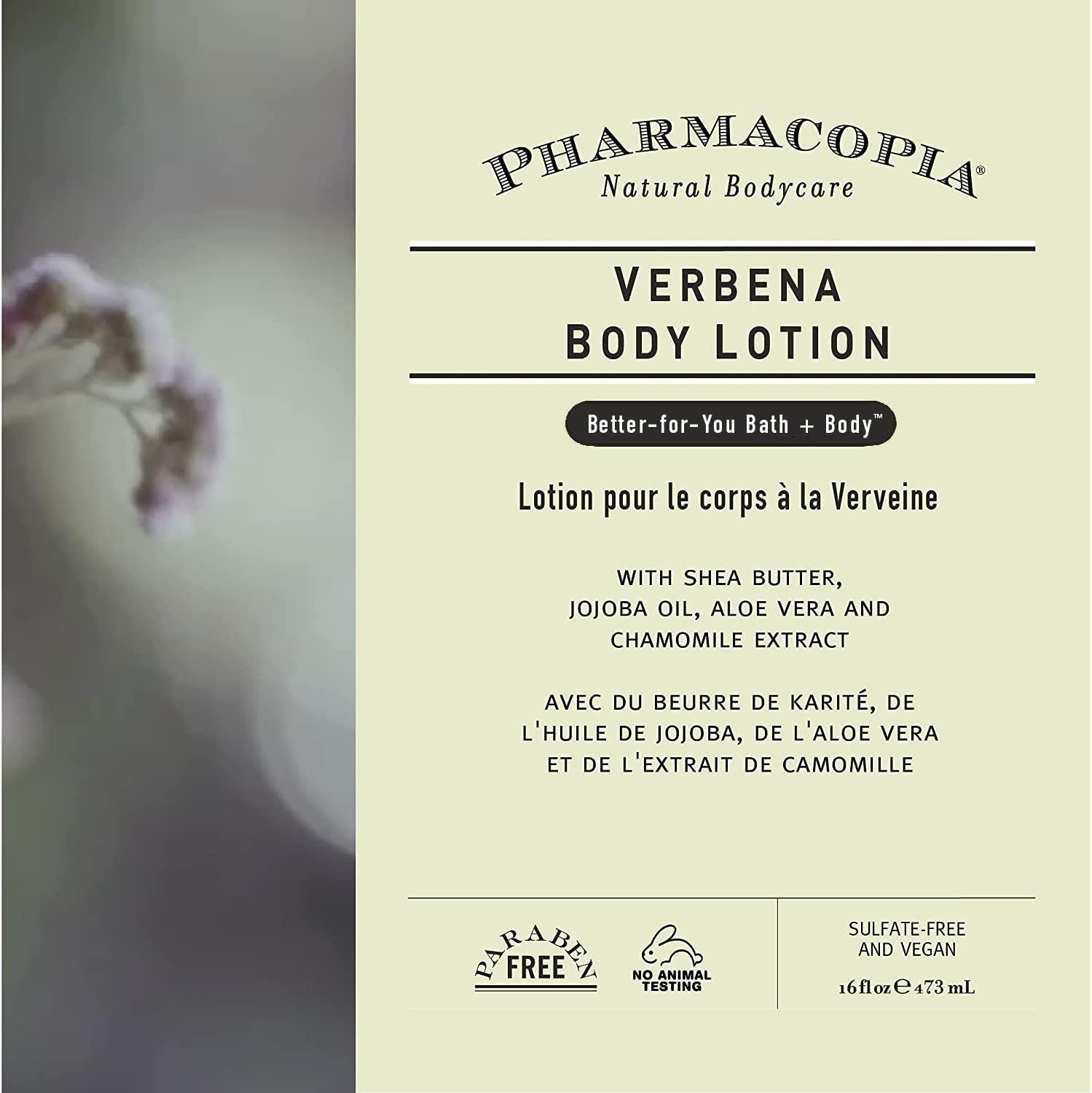 Pharmacopia Verbena Body Lotion Moisturizing Aromatherapy Body Cream