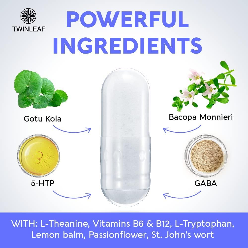 Serotonin Mood Support Supplement Natural 5HTP & LTryptophan