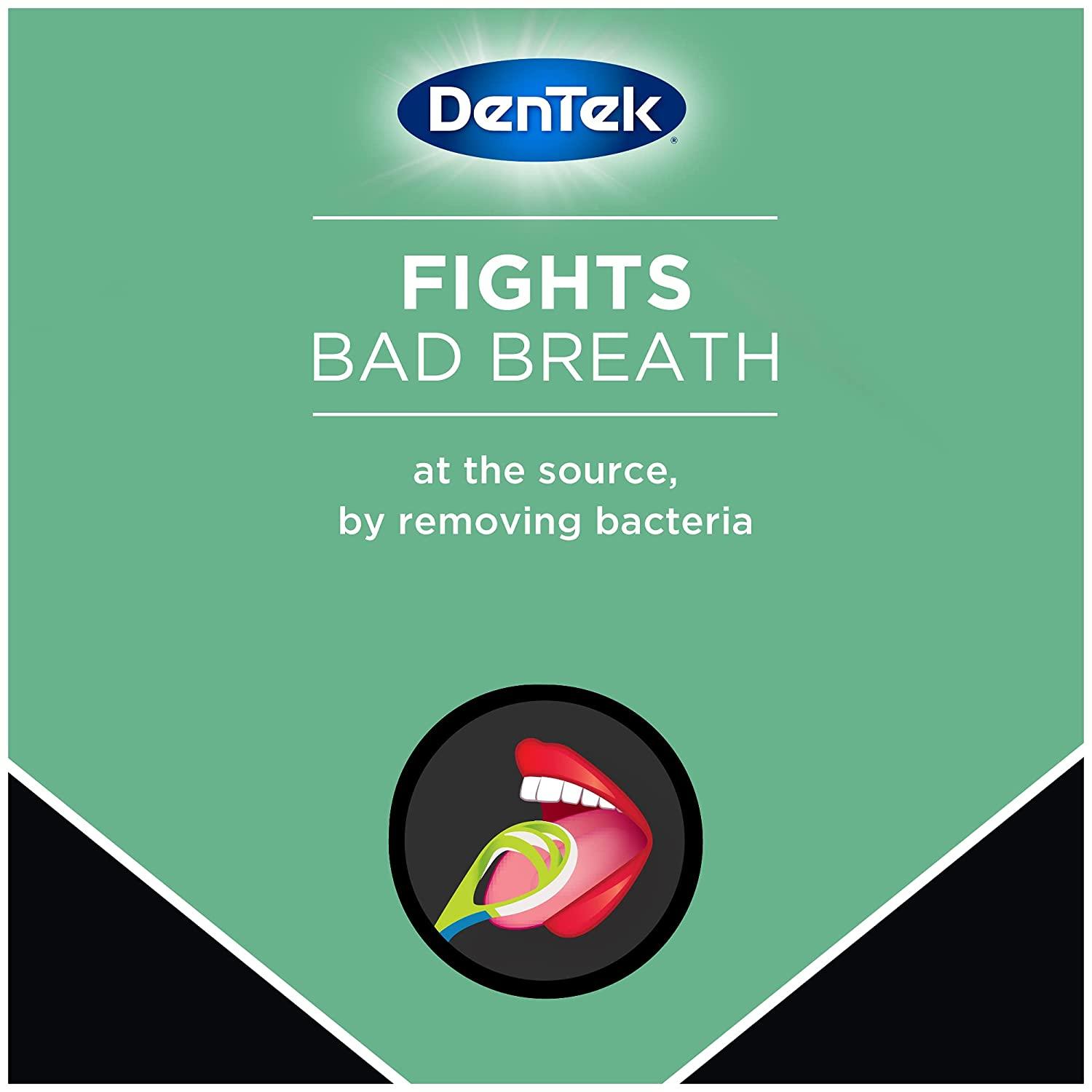 DenTek Tongue Cleaner, Fresh Mint, Removes Bad Breath, 2 Pack