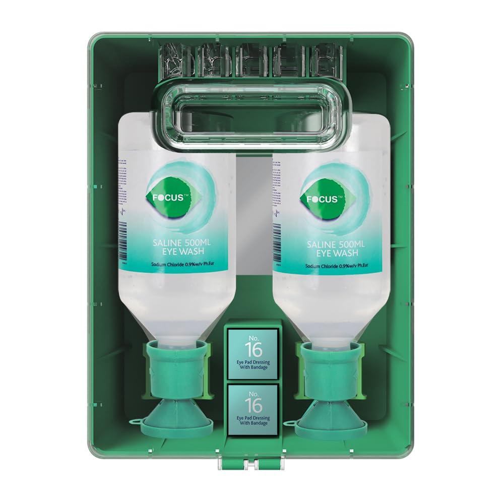 Focus Double Eyewash Station Complete Eye Wash Safety Station for