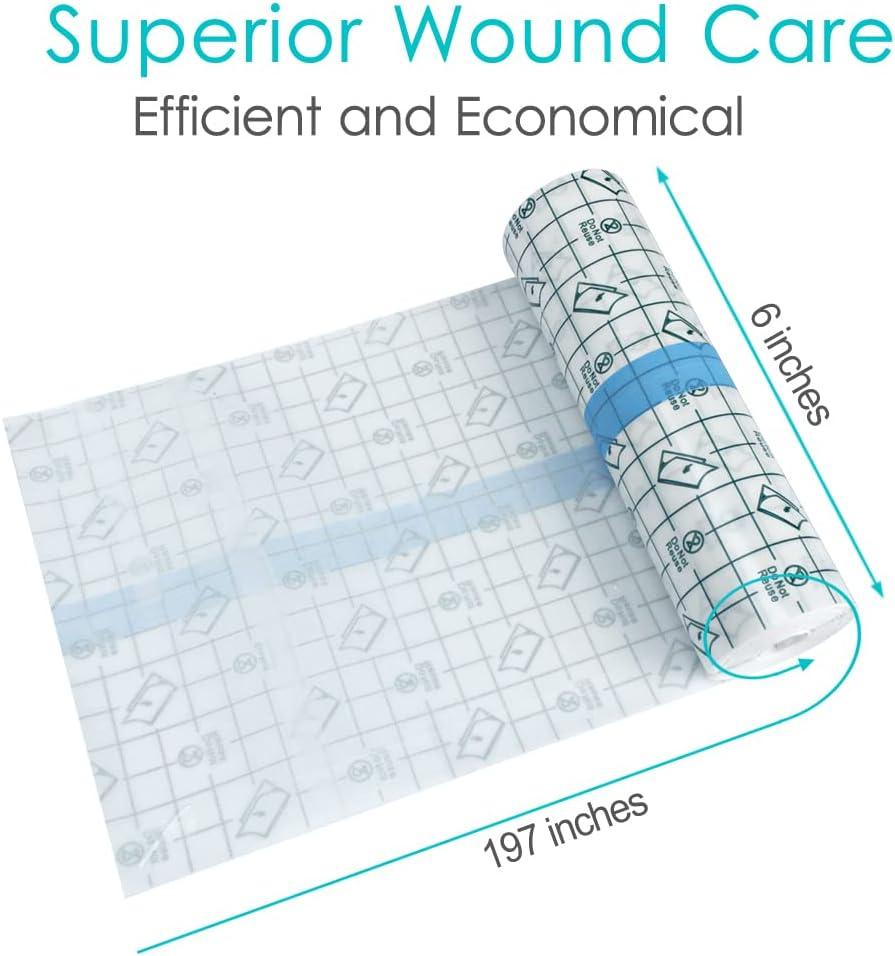 Elastic Waterproof Dialysis Catheter Shower Cover Bandage Roll 6x197