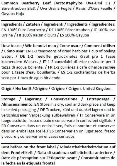 Common Bearberry Leaf / Arctostaphylos Uva-Ursi / Herbal Tea Health Embassy - View #11