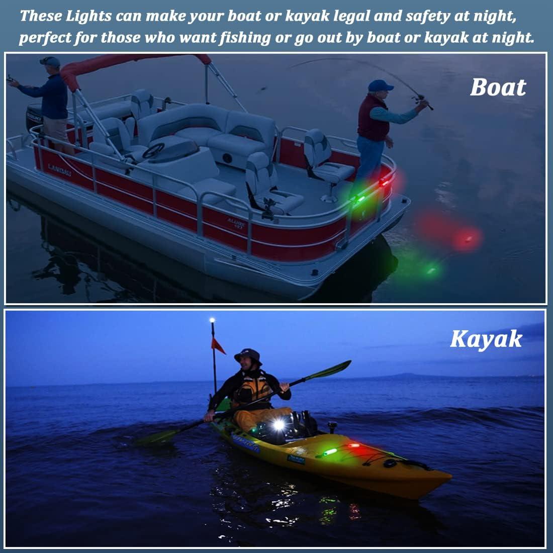 Botepon Kayak Navigation Lights Stern Lights Battery Operated