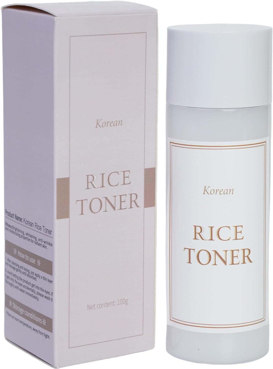  Rice Toner, 77.78% Rice Extract from Korea, Glow Essence with  Niacinamide, Hydrating for Dry Skin, K Beauty Toner, for All Skin Types,  Vegan, Alcohol Free, Fragrance Free, 3.52 Fl Oz (