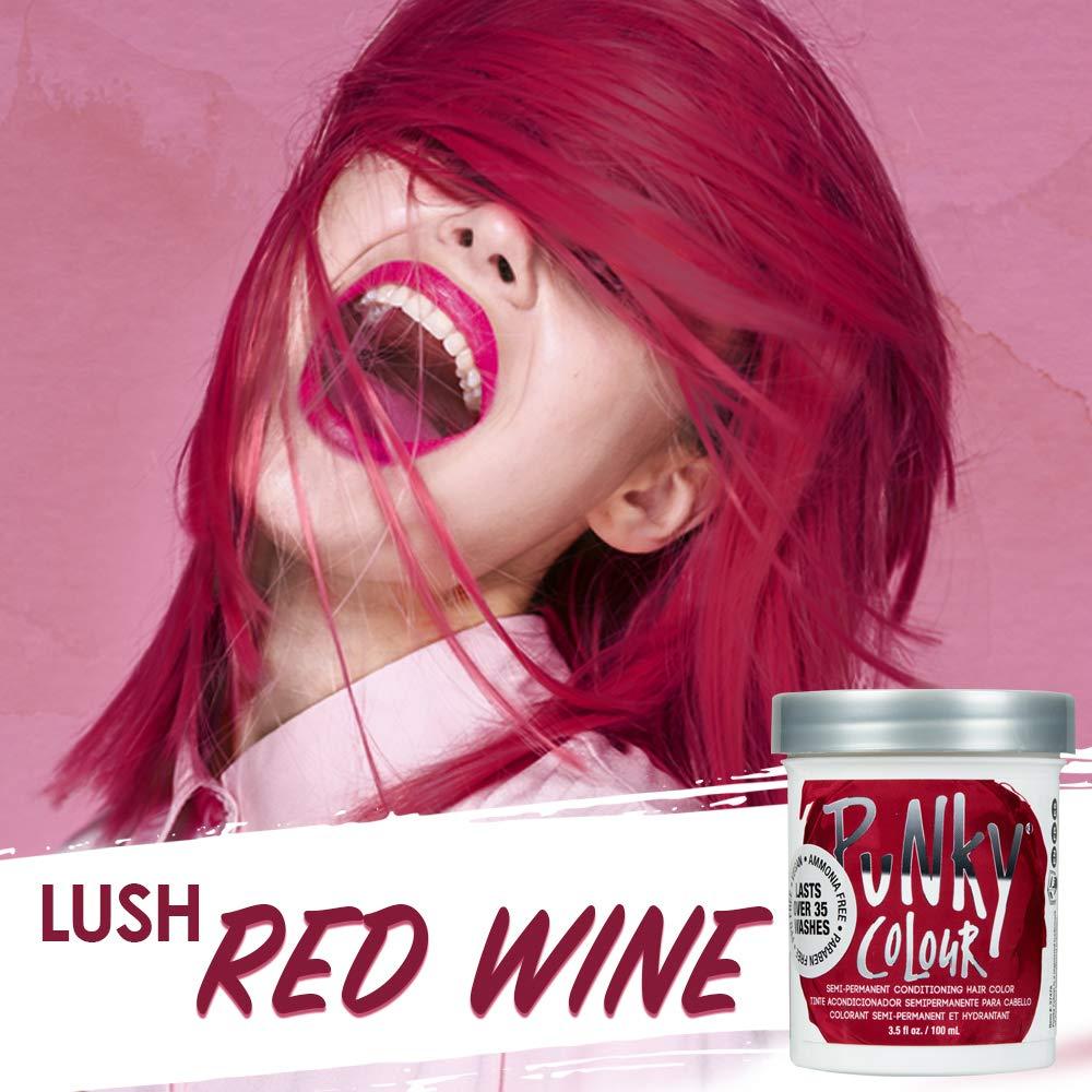 Punky Red Wine Semi Permanent Conditioning Hair Color Non Damaging