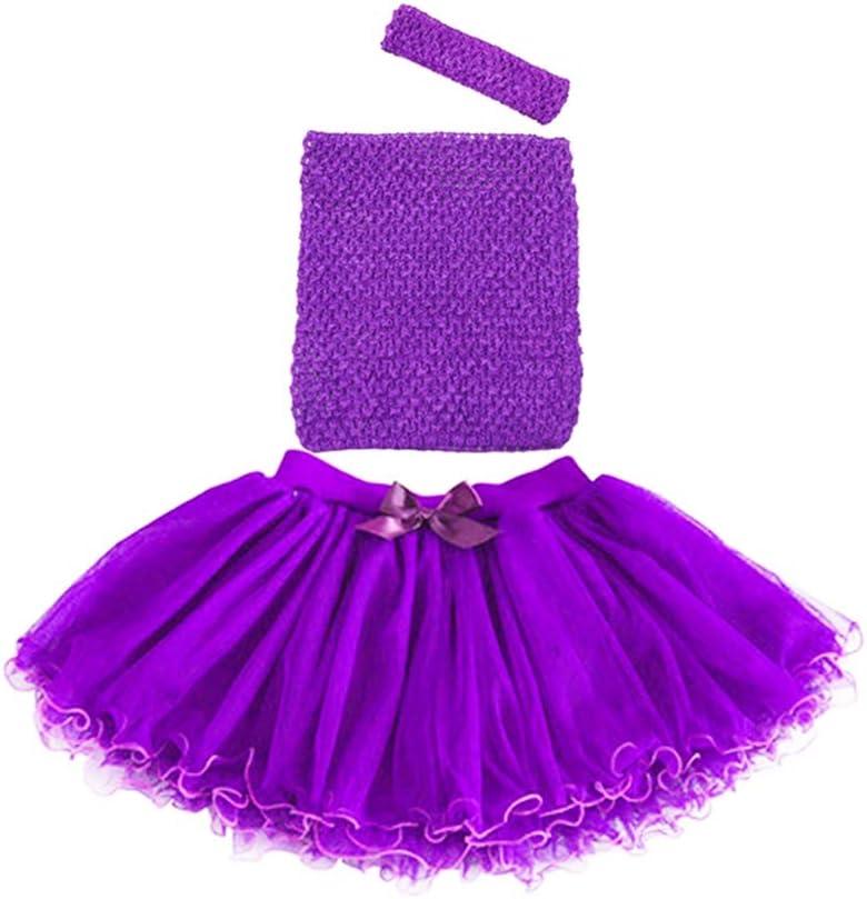 4pcs Crochet Tube Top Tutu Infant Dress Baby Girls Skirt