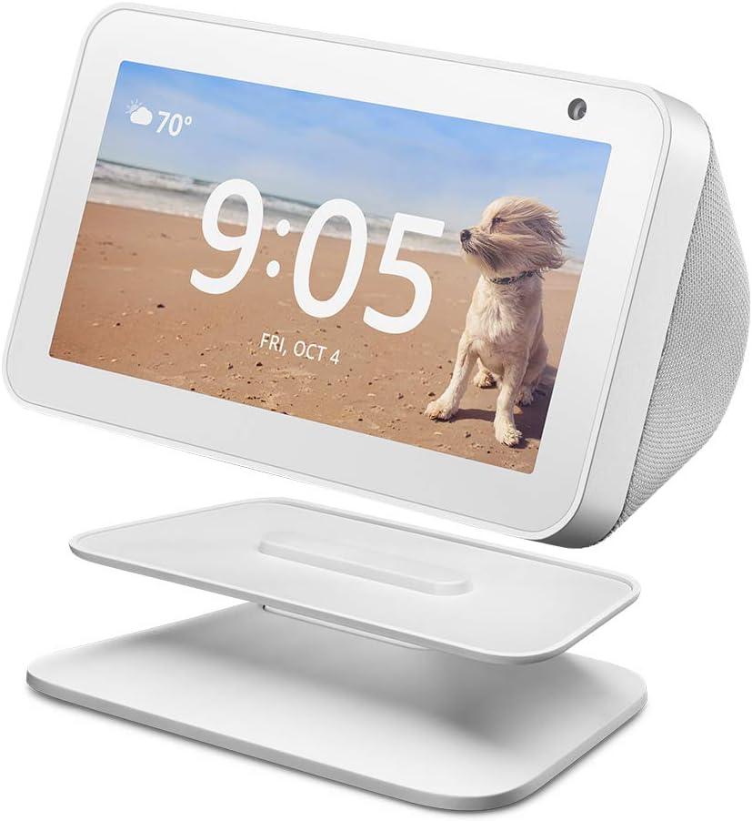 Adjustable White Stand for Echo Show (1st Gen) Enhance Your