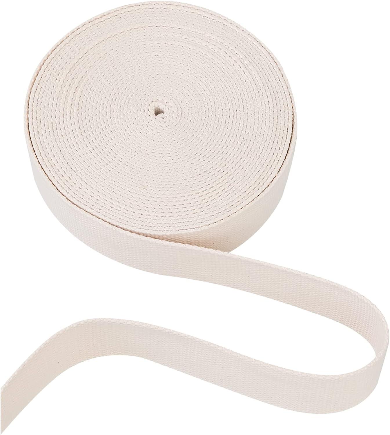 10 Yards 1.5Inch Heavy Cotton Webbing for Dog Clasp Webbing Polyester  Canvas for Leash Strap Backpacks Handbag Garment Belt DIY Sewing  Accessories Off-White 1.5 Inch Off-White