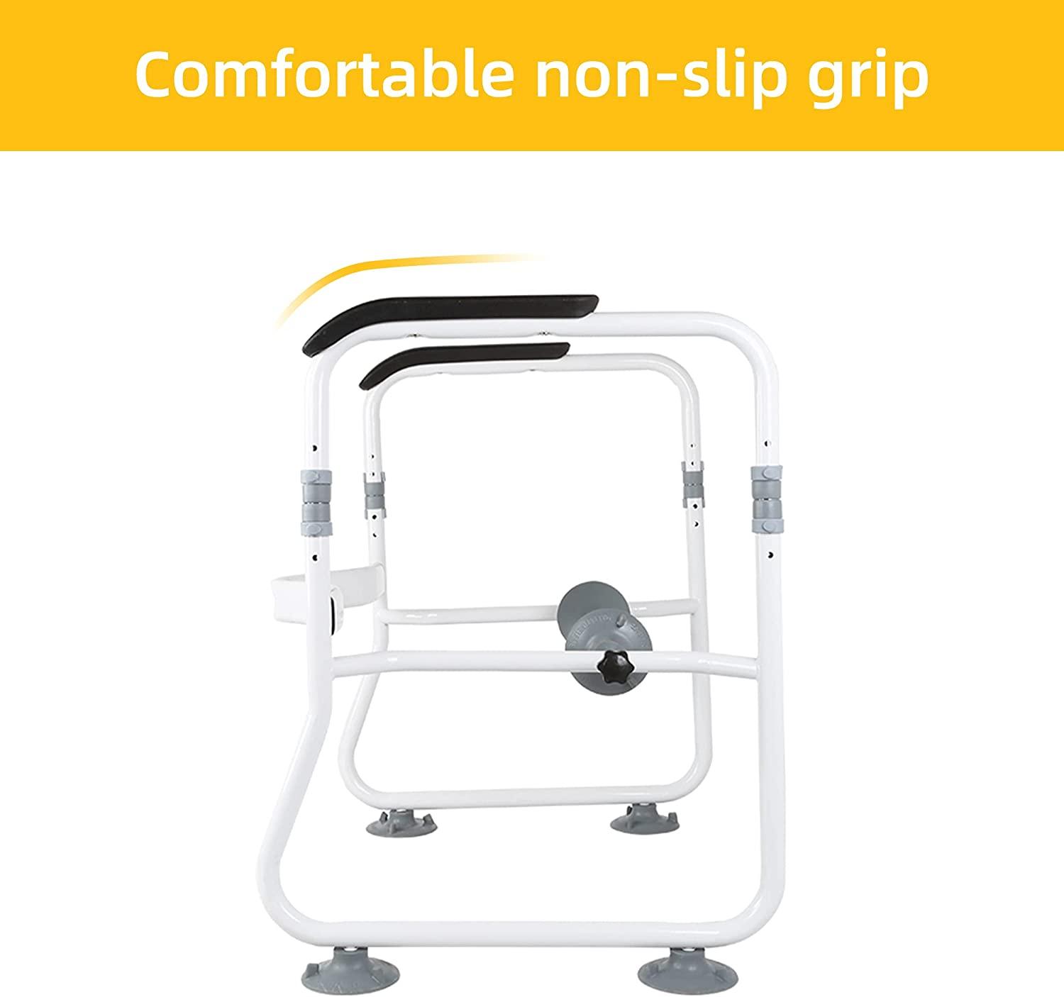 Toilet Safety Frame Rails Stability Bathroom Handrails Assist Grab Bar