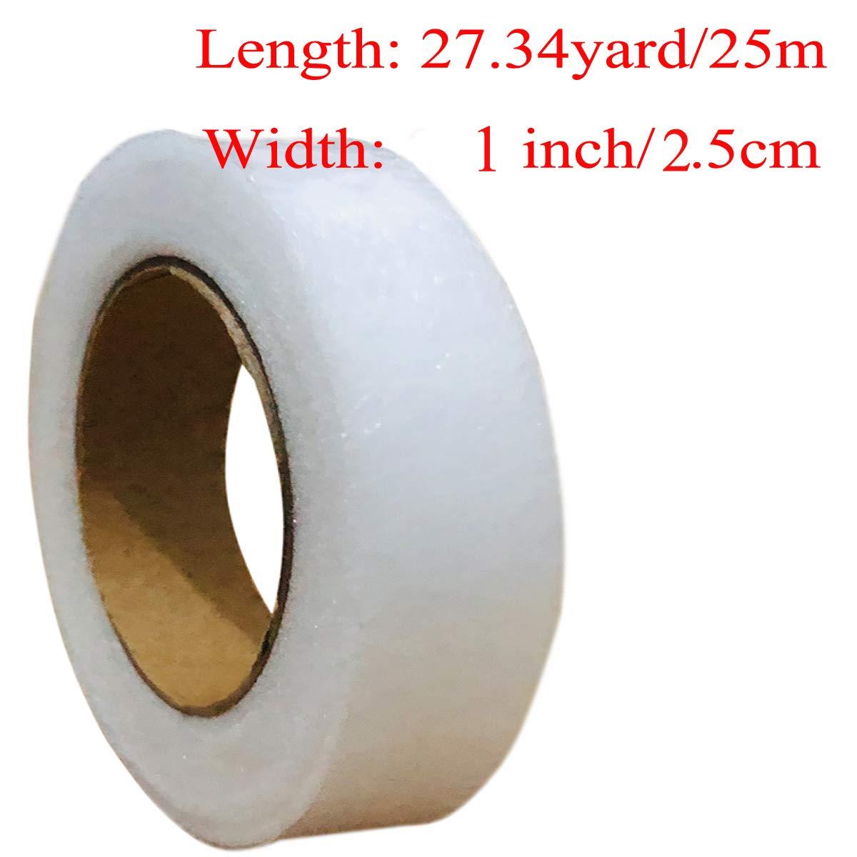2pcs Hem Tape Iron-On Adhesive Fabric Fusing Tape Each 27 Yards Length, 1  inch/2.5cm Width