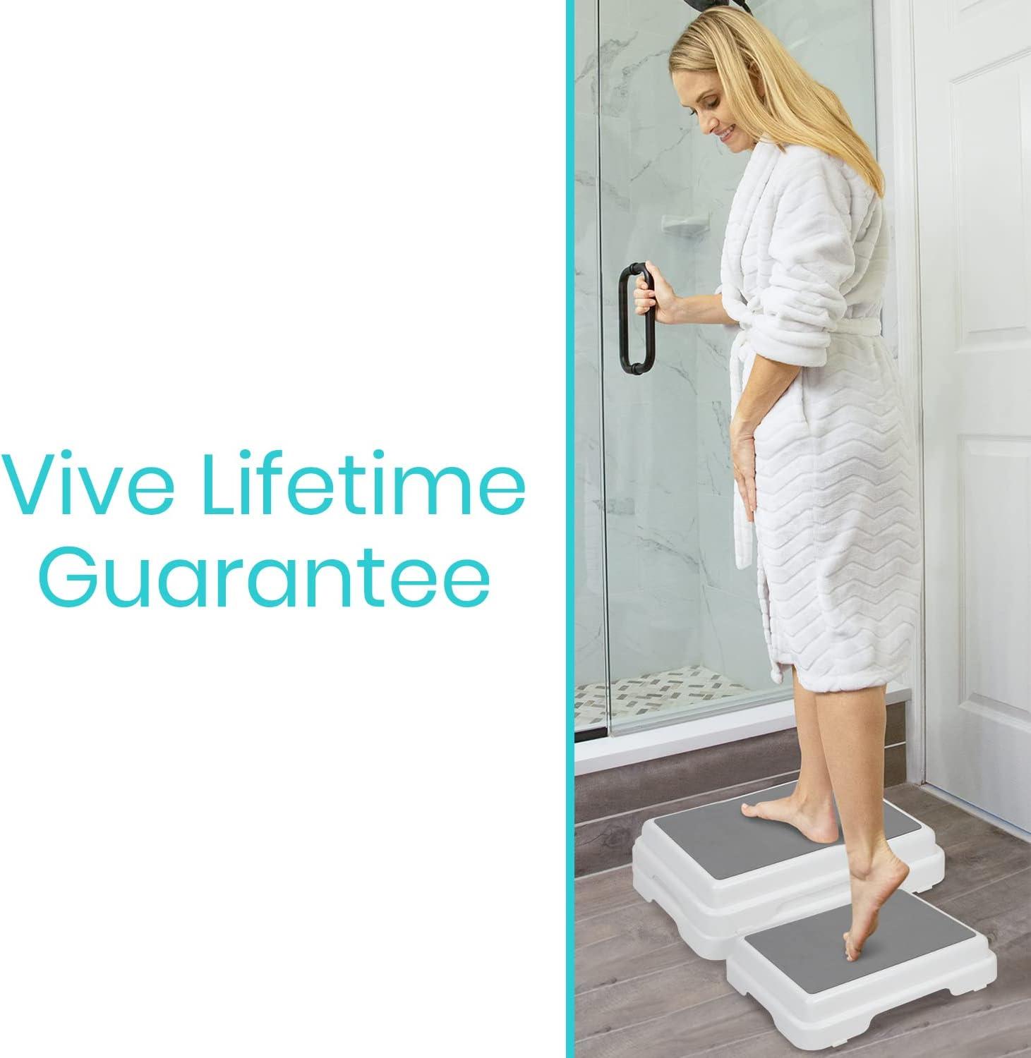 Vive Shower Mat - Non Slip for Bath Safety