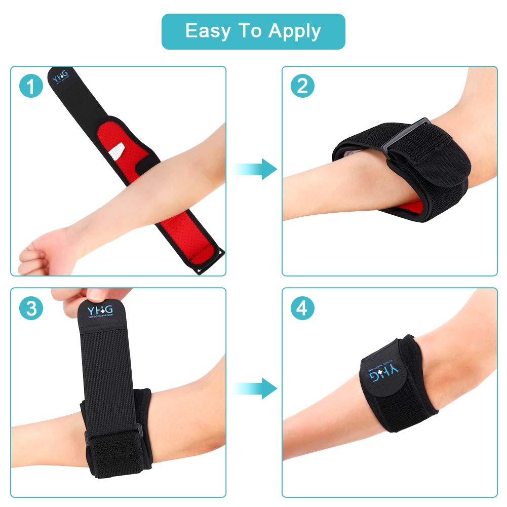 Elbow Brace for Tendonitis Adjustable Elbow Support Sleeve with