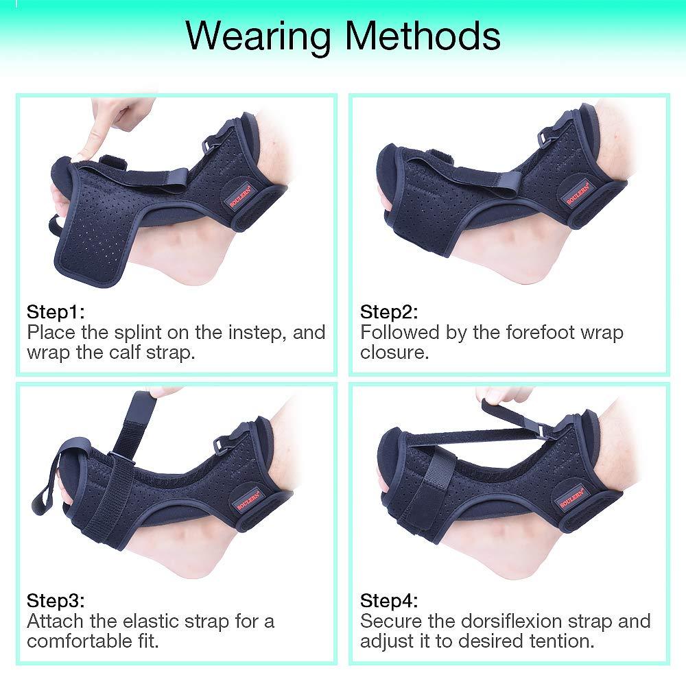 Soulern Plantar Fasciitis Night Splint Drop Foot Orthotic Brace,Improved  Dorsal for Effective Relief from Plantar Fasciitis, Achilles Tendonitis,  Ankle Pain 