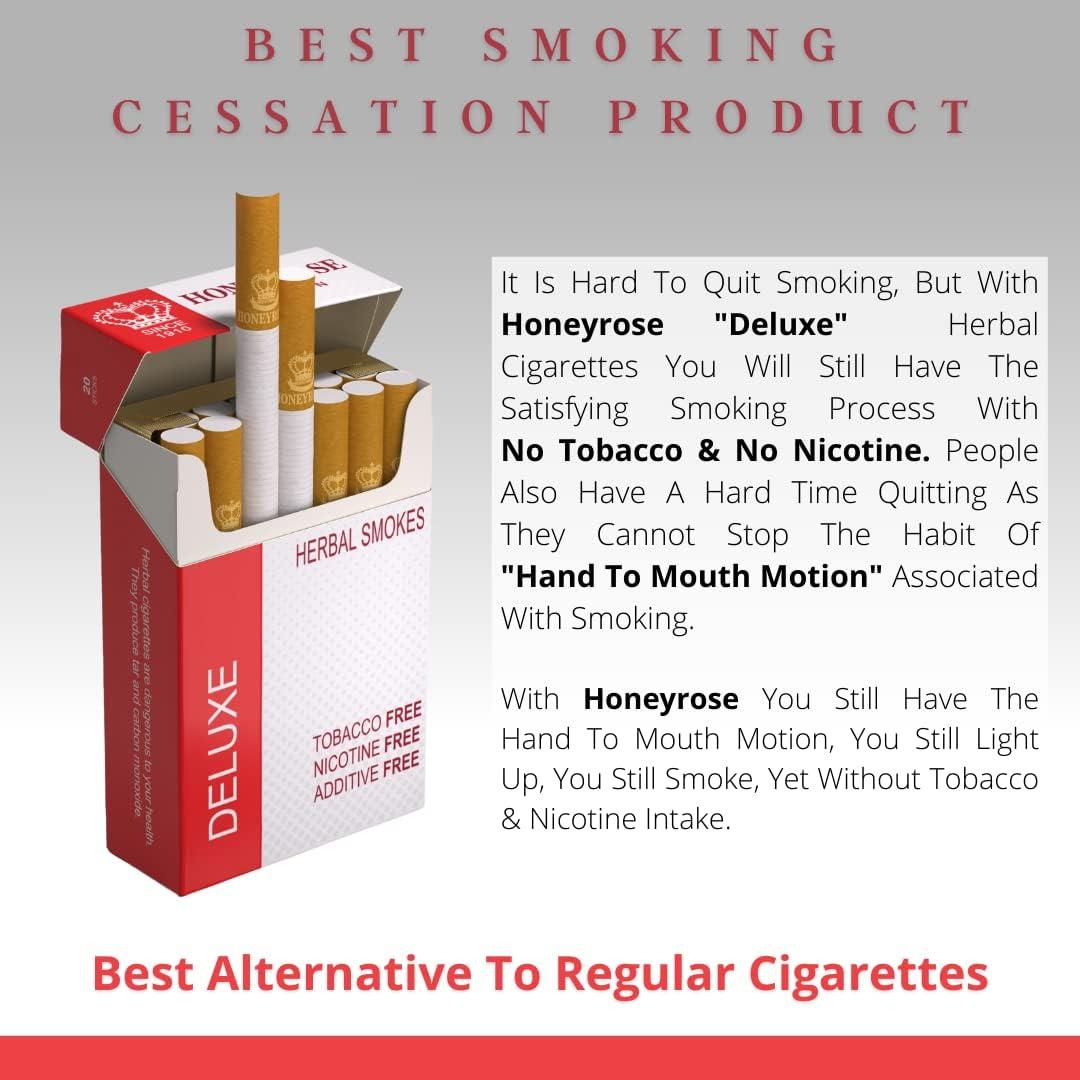 herbal cigarettes no tobacco Honeyrose Deluxe Herbal Sticks - Tobacco & Nicotine Free | Buy Online | Buy  Now with Express International Delivery