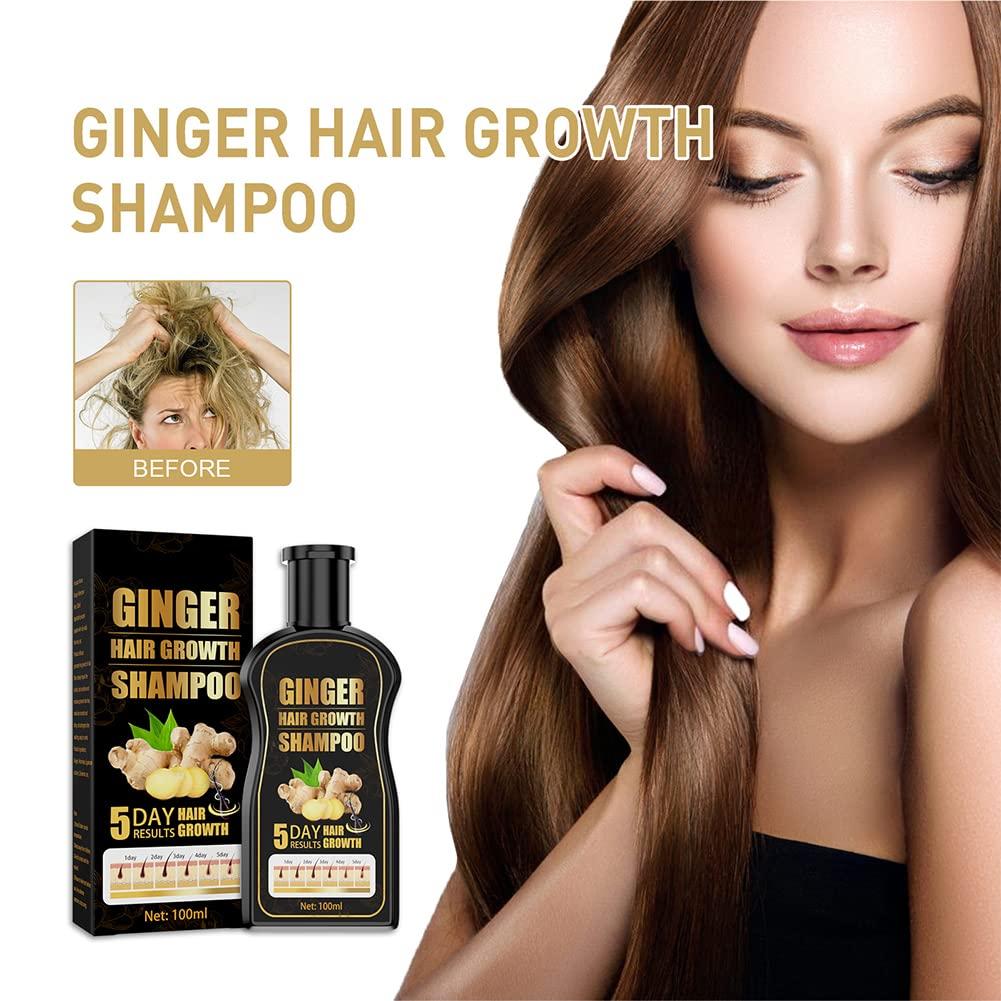 Hair Growth Shampoo,Anti-Hair Loss Shampoo,Hair Thickening Shampoo,Ginger  Hair Care Shampoo,Helps Stop Hair Loss, Grow Hair Fast For Thinning Hair  Women Men(100ml) 1 Count (Pack of 1)