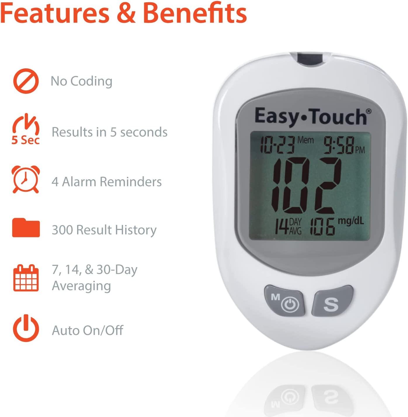 Easy Touch Eas150 Easytouch Glucose Test Strip, 150 Count (Pack of 150